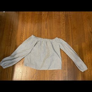 Brandy Melville pin striped long-sleeve